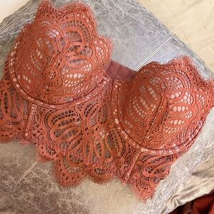 Victoria's Secret Lace Bra in Rust Intimates & Sleepwear